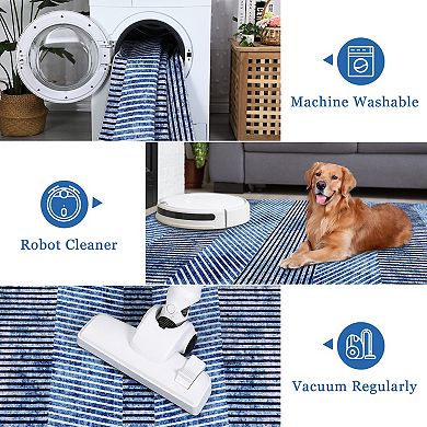 Area Rugs Washable Large Modern Abstract Living Room Rug Soft Anti Skid Carpets Modern-Patterned