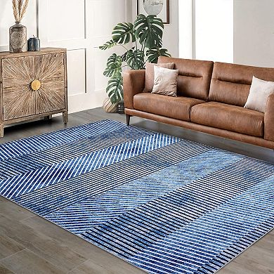 Area Rugs Washable Large Modern Abstract Living Room Rug Soft Anti Skid Carpets Modern-Patterned