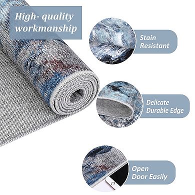 Area Rugs Washable Large Modern Abstract Living Room Rug Soft Anti Skid Carpets Abstract-Spirited