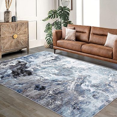 Area Rugs Washable Large Modern Abstract Living Room Rug Soft Anti Skid Carpets Abstract-Spirited