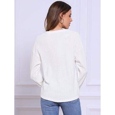 Printed Sleeve Knit Blouse main image 1