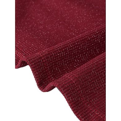 Crew Neck Tops for Women's Tweed Sleeveless Tank Top