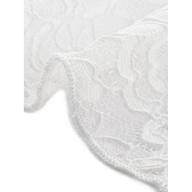 Plus Size Cardigans for Women Open Front Long Sleeve Lightweight Sheer Crochet Lace Cover Up