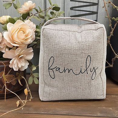 Parisloft Family Decorative Fabric Door Stopper with Handle