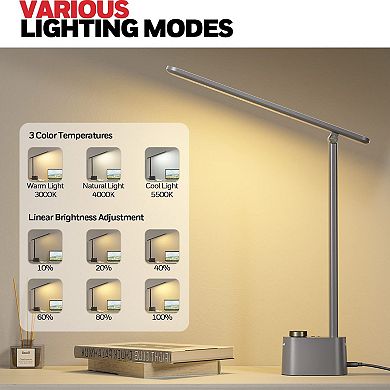 Honeywell Sunturalux LED Foldable Desk Lamp Stepless Dimmable Eye Caring Desk Light