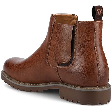 VANCE Men's Osmond Comfort Round Toe Chelsea Boots