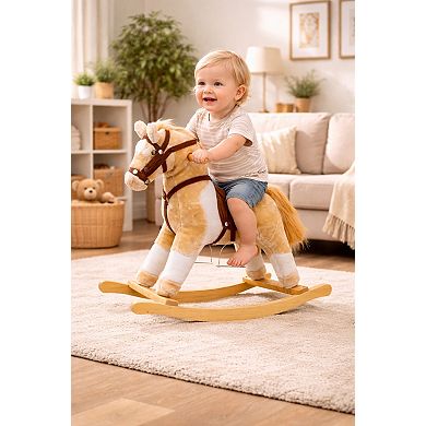 PonyLand Rocking Horse with Sound Ride-On Toy