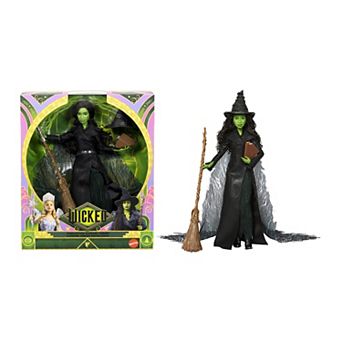 Mattel Wicked Deluxe Elphaba Doll with Movie-Inspired Outfit & 4 Accessories