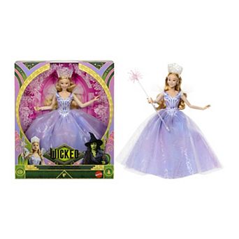 Mattel Wicked Deluxe Glinda Doll with Movie-Inspired Outfit & 3 Accessories