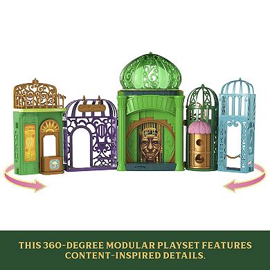 Mattel Wicked Emerald City Doll Playset with 5 Play Spaces & 15 Accessories
