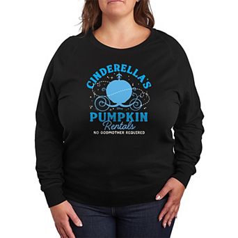 Disney's Cinderella Plus Size Pumpkin Rentals French Terry Long Sleeve Tee