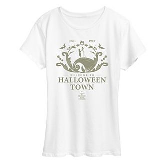 Disney's The Nightmare Before Christmas Women's Welcome To Halloween Town Graphic Tee