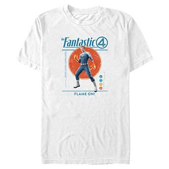 Big & Tall Marvel Fantastic Four Johnny Storm Graphic Tee