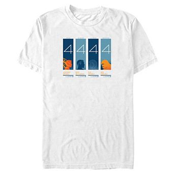 Big & Tall Marvel The Fantastic Four: First Steps Character Panels Graphic Tee