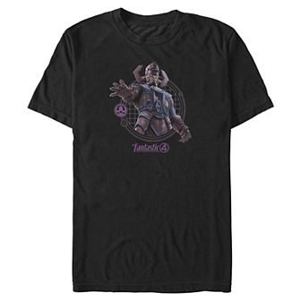 Big & Tall Marvel The Fantastic Four: First Steps Galactus Stamp Graphic Tee
