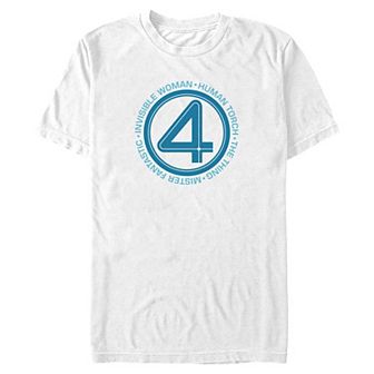 Big & Tall Marvel The Fantastic Four: First Steps Team Members Stamp Graphic Tee
