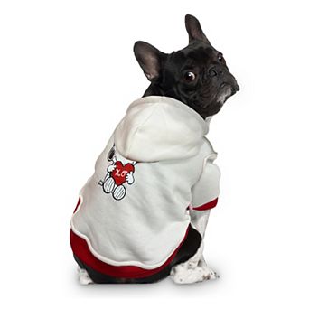 Licensed Character XO Snoopy Woodstock Hearts Hoodie -XL