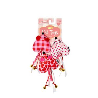 Meow 3 pk Plush Mice Interactive Cat Toys