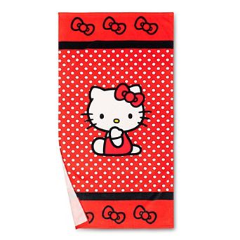 Hello Kitty Here I Bow Kids Beach Towel