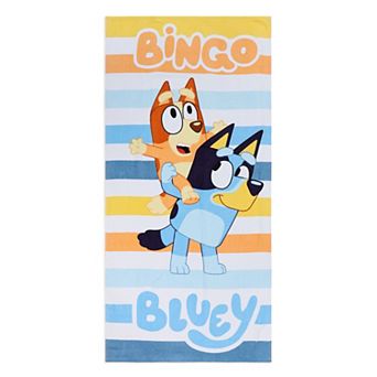 Bluey & Bingo Striped Beach Towel