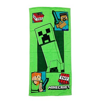 Minecraft Creeper & Characters Towel