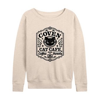 Women's Coven Cat Café French Terry Long Sleeve Tee