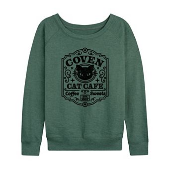Women's Coven Cat Café French Terry Long Sleeve Tee