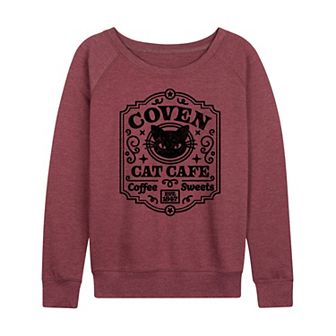 Women's Coven Cat Café French Terry Long Sleeve Tee