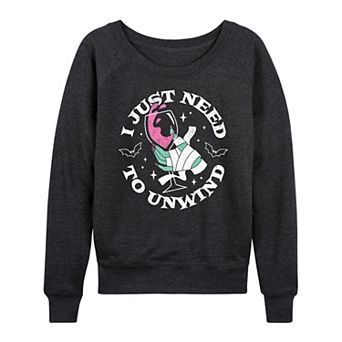 Women's I Just Need To Unwind Mummy French Terry Long Sleeve Tee