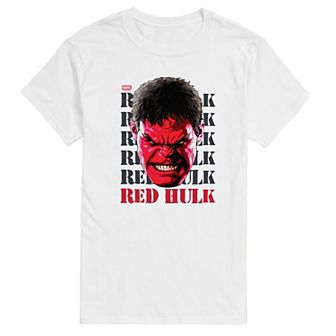 Men's Marvel Captain America Brave New World Red Hulk Head Graphic Tee