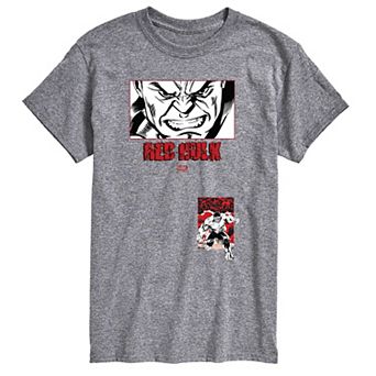 Men's Marvel Captain America Brave New World Red Hulk Patches Graphic Tee