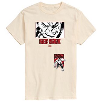 Men's Marvel Captain America Brave New World Red Hulk Patches Graphic Tee