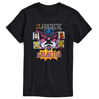 Men's Marvel The Fantastic Four Vs Galactus Retro Graphic Tee