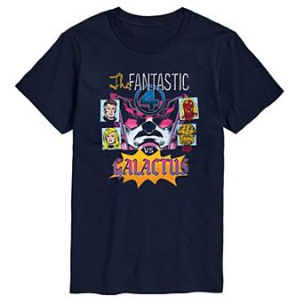 Men's Marvel The Fantastic Four Vs Galactus Retro Graphic Tee