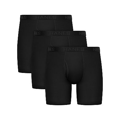 Big & Tall Hanes Ultimate® Comfort Sport Boxer Briefs, 3-Pack