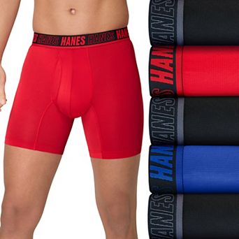 Men's Hanes® 4+1 Bonus Pack Breathable Mesh Boxer Briefs