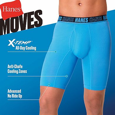 Men's Hanes® 4+1 Bonus Pack Breathable Mesh Long Leg Boxer Briefs