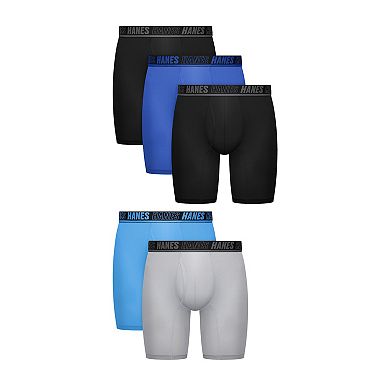 Men's Hanes® 4+1 Bonus Pack Long Leg Boxer Briefs