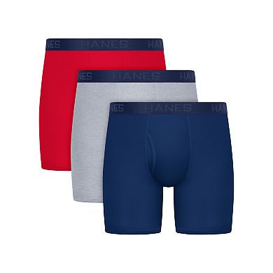 Big & Tall Hanes® 3-Pack Ultimate ComfortBlend Boxer Briefs