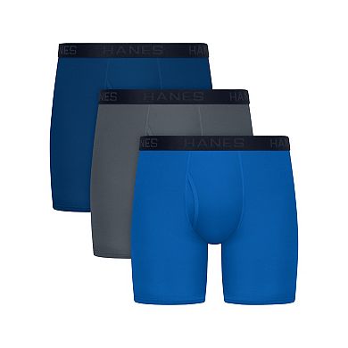 Big & Tall Hanes® 3-Pack Ultimate Comfort Sport Boxer Briefs
