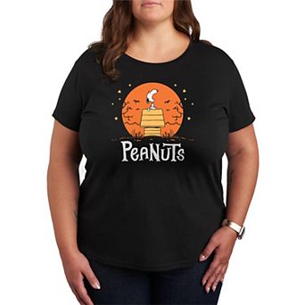 Plus Size Peanuts Snoopy Howling Graphic Tee