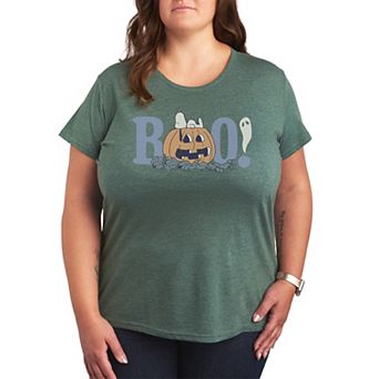 Plus Size Peanuts Snoopy BOO! Graphic Tee