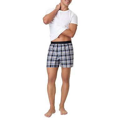 Men's Hanes® 5-Pack Core Assorted Plaid Woven 6-Inch Boxer Underwear