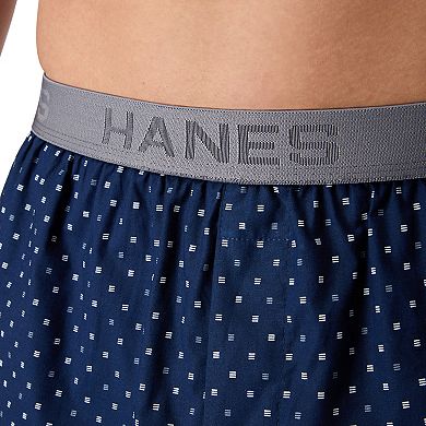 Men's Hanes® 5-Pack Core Assorted Woven 6-Inch Boxer Underwear