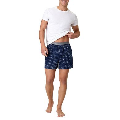 Men's Hanes® 5-Pack Core Assorted Woven 6-Inch Boxer Underwear