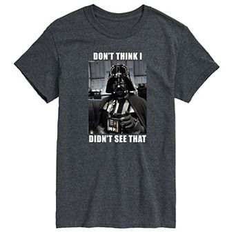 Men's Star Wars Don't Think I Didn't See That Short Sleeve Graphic Tee