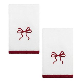 Avanti Christmas Bows Bath Towel, 2 pk Hand Towel or 2 pk Ftip Towels