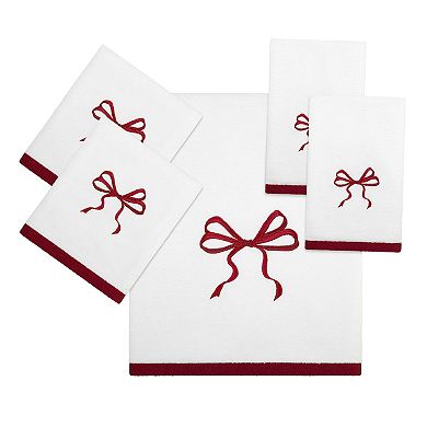 Avanti Christmas Bows Bath Towel, 2pk. Hand Towel or 2pk. Ftip Towels