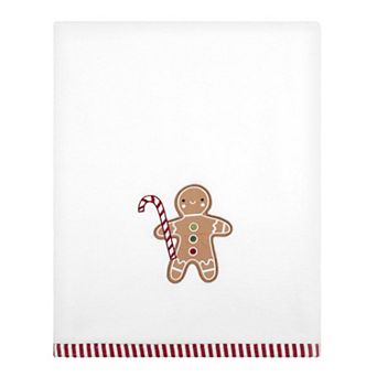 Avanti Gingerbread Man Bath Towel, 2 pk Hand Towel or 2 pk Ftip Towels