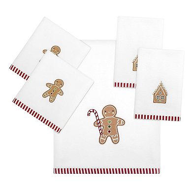 Avanti Gingerbread Man Bath Towel, 2pk. Hand Towel or 2pk. Ftip Towels